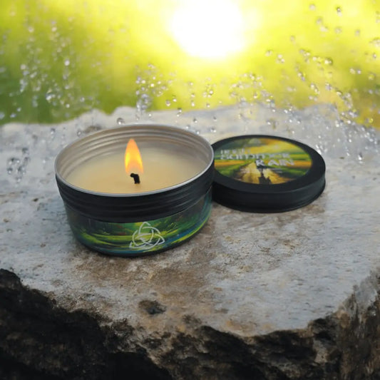 Irish Summer Rain Candle in puddle