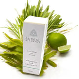 Aureal lemongrass and bergamot essential oil blend 10ml box with grass and limes