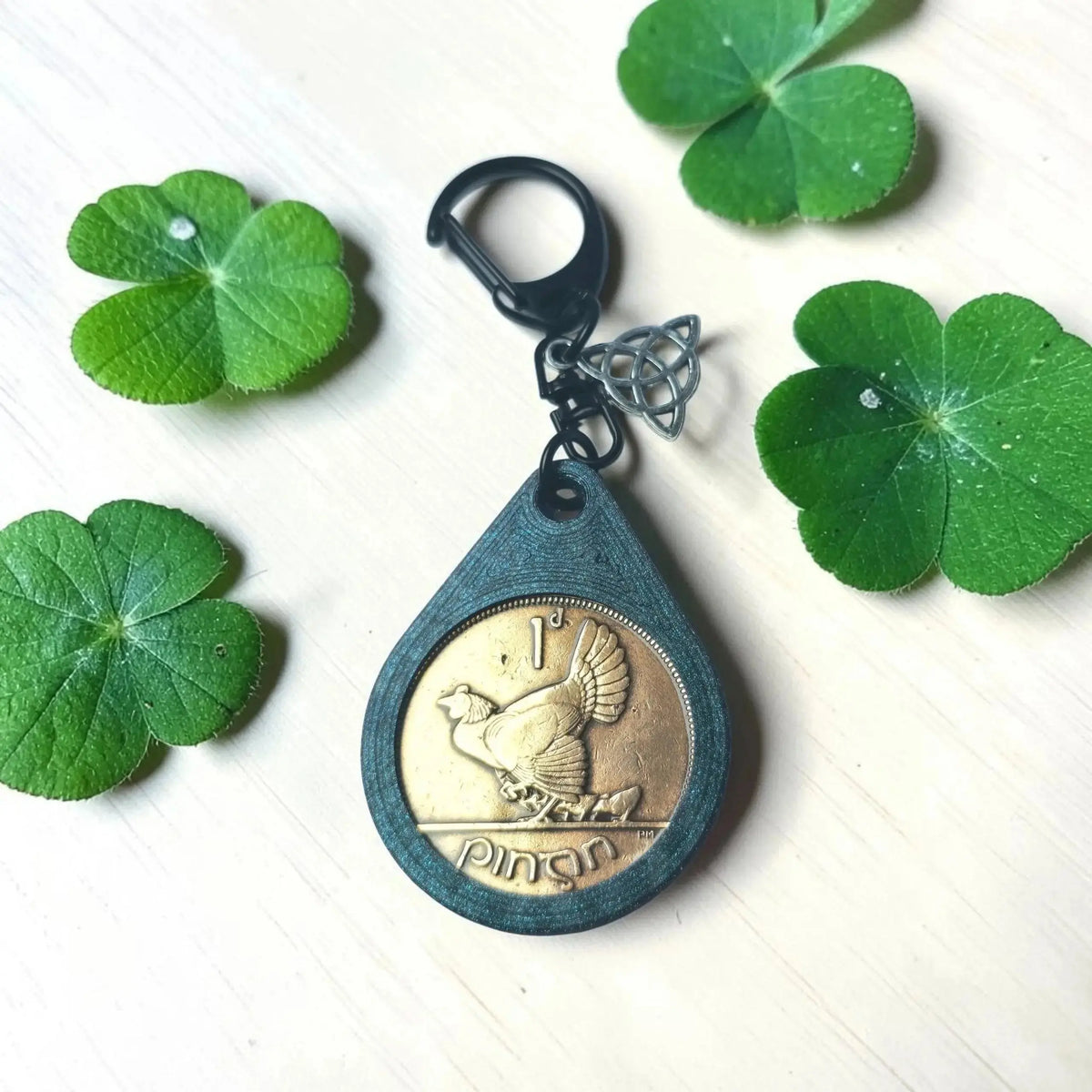Irish Lucky Penny Keyring Aureal Aromatics