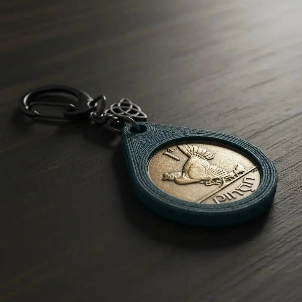 Irish Lucky Penny Keyring Aureal Aromatics