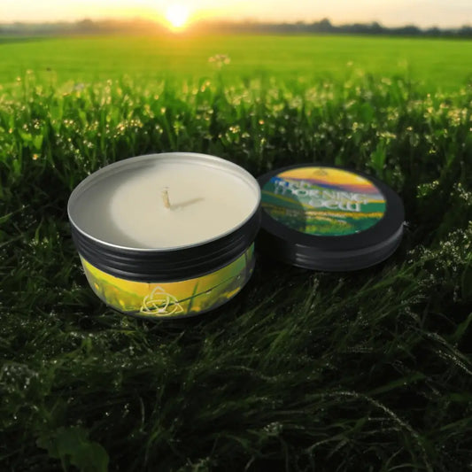 Irish Morning Dew Candle at dawn